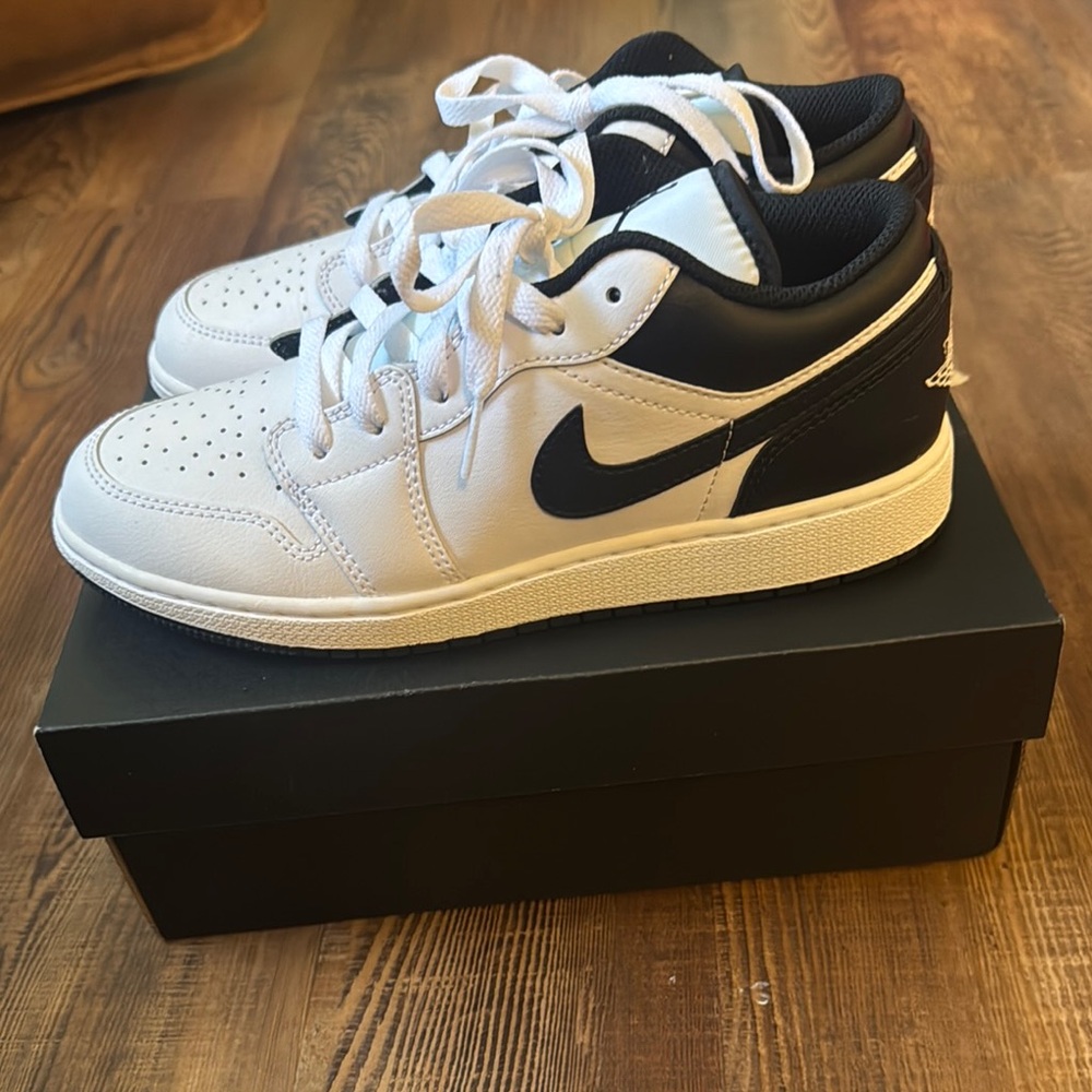 Nike youth White and Black Jordan’s